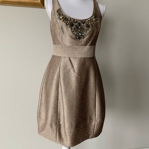Gorgeous Embellished gold dress perfect for any celebration